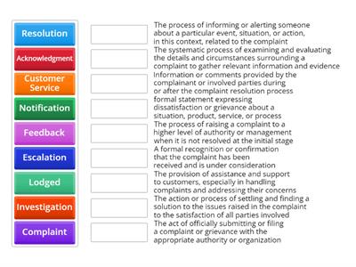 Complaints 1