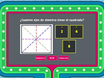 Ejes de simetría en figuras regulares