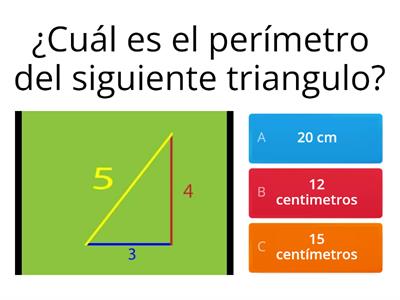 Area y Perimetro de un triángulo 