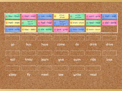 basic irregular verbs