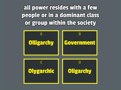 UCSP OLIGARCHY