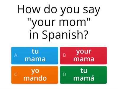 Random Spanish stuff