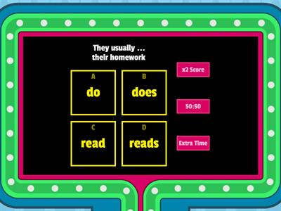 6.7 Present Simple + Quiz