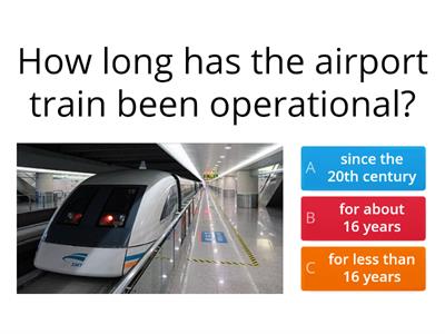 GE3A Week 2.3 PM- The Shanghai Maglev: comprehension questions