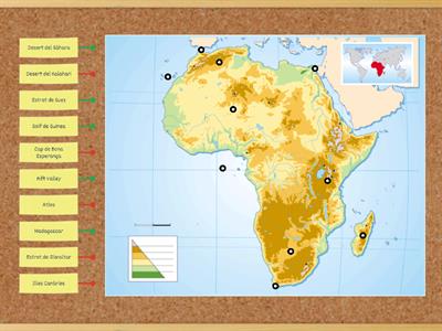 2. Mapa físic Àfrica