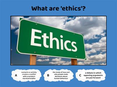 Area of Study 1: Ethical decision-making and moral judgement - Revision 