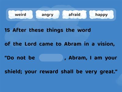 God’s Covenant with Abram (Genesis 15, 1-21)