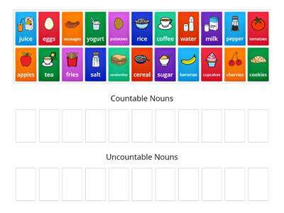 Countable and Uncountable Nouns