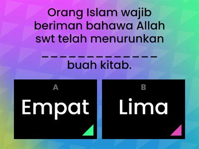 AKIDAH TAHUN 3 :  Beriman kepada Kitab