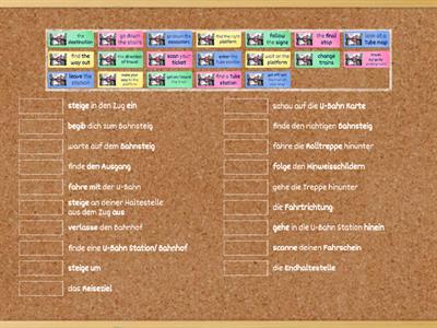 Going by Tube - vocabulary