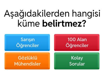 6.Sınıf Matematik Kümeler Etkinliği