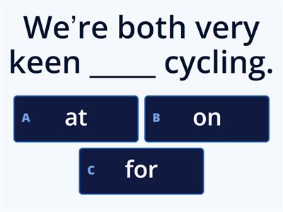 3B Dependent prepositions