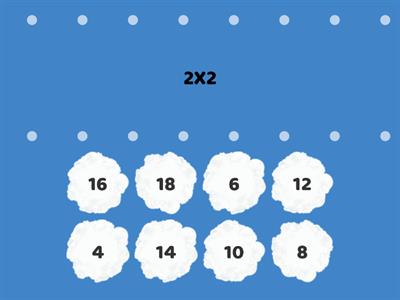 3º  Multiplicaciones .TABLA DEL 2