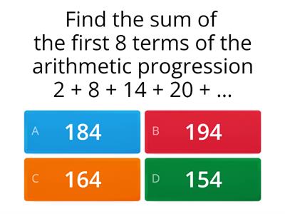 ARITHMETIC PROGRESSION AND GEOMETRIC PROGRESSION: Find the Sum of an Arithmetic Progression