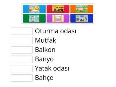 Yabancılara türkçe öğretimi evin bölümleri