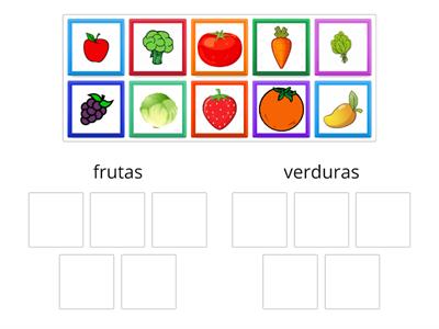 clasifica frutas y verduras