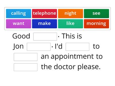 Making Appointments by Phone
