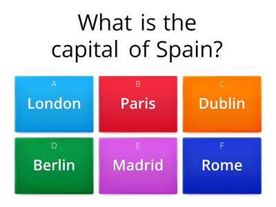 Capitals of Europe 3ºC