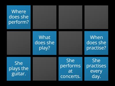 Match the questions and answers!