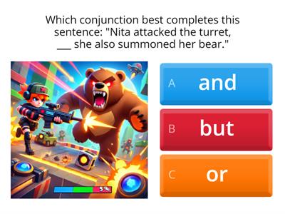 Coordinating and Subordinating Conjunctions Brawl Stars Quiz