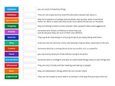 Character & Personality (IELTS)