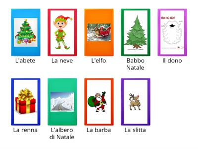 Natale matching game