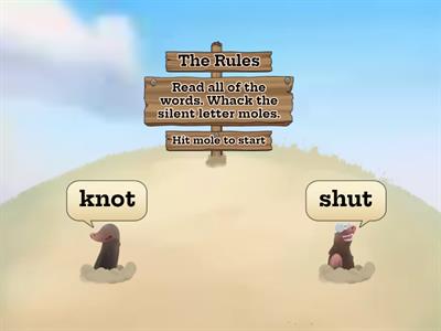 Silent Letters: kn, gn, wr, mb Whack-a-Mole