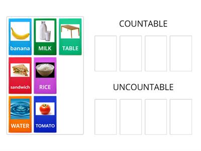 UNCOUNTABLE AND COUNTABLE NOUNS