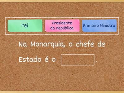 Monarquia, República, Ditadura e Democracia