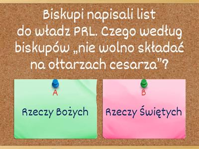 Kardynał Stefan Wyszyński  część 2– quiz, 