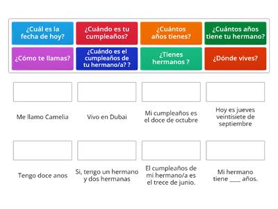 Preguntas y repuestas en español 