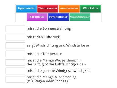 Messgeräte Wetter