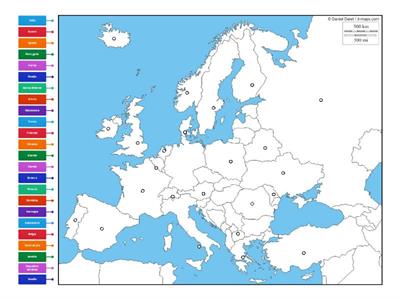 Europa - poziționare pe hartă