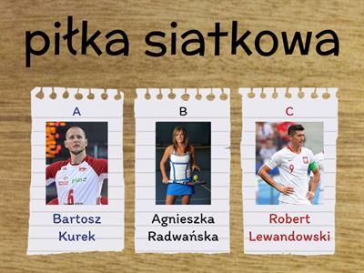 Polscy sportowcy i ich dyscypliny 1
