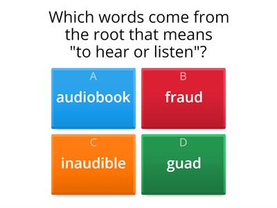 Word Study SOL Review