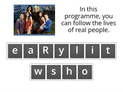 TELEVISION vocabulary practice