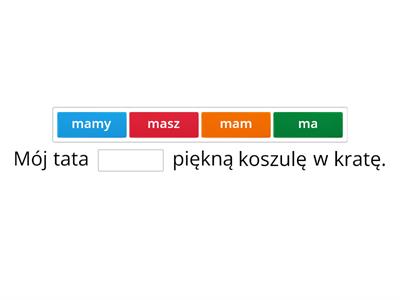 Czasowniki polskie mieć