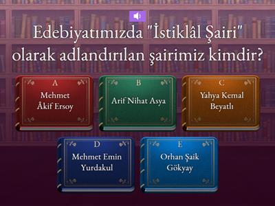 Muş Selahaddin Eyyubi Anadolu İmam Hatip Lisesi "Safahat ve Mehmet Âkif Konulu Çevrim İçi Bilgi Yarışması" Hazırlık