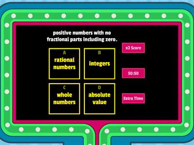 Rational Numbers 6th Grade
