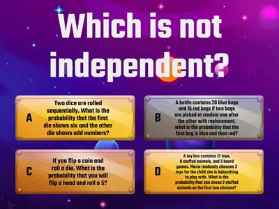 independent and Dependent events