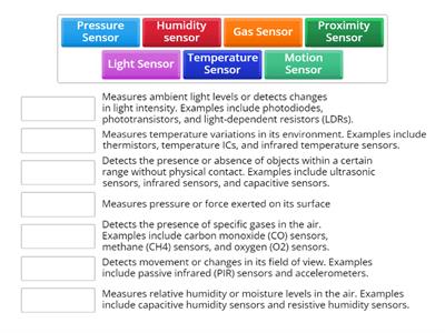 Types of sensors