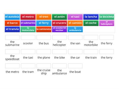 Los Medios de Transporte