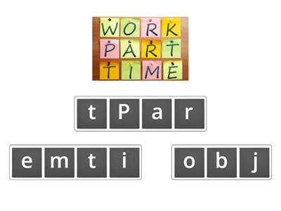 Vocabulary Job Unit 11