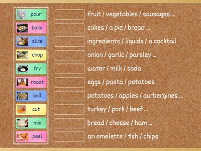 Cooking verbs Unit 4.1