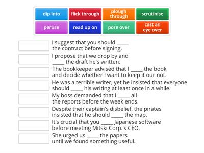 Revision: ways of reading + the subjunctive