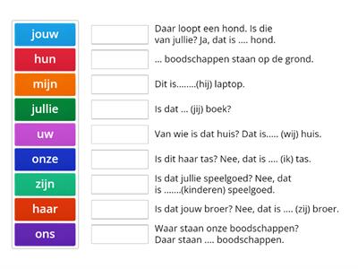 NT2 Persoonlijke Voornaamwoorden - Leermiddelen