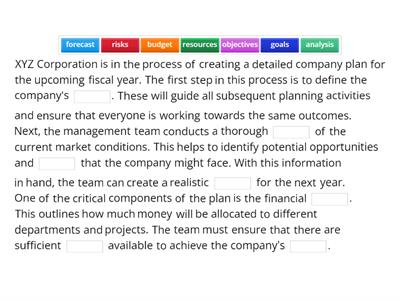 Planning- E4-Unit 8- Vocabulary