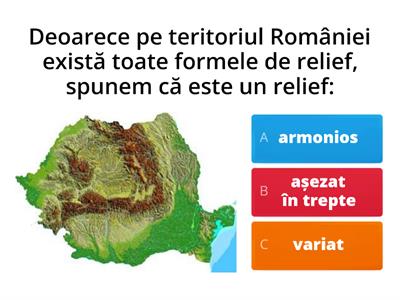 RELIEFUL ROMÂNIEI - CARACTERISTICI GENERALE