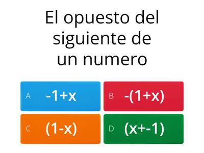 Expresiones algebraicas 