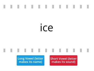 Long Vowel & Short Vowel Sounds
